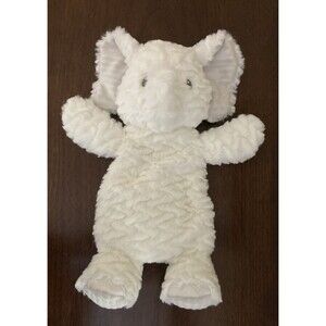 Mary Meyer Afrique Elephant Lovey Plush Floppy White Gray Beans 12 Inches